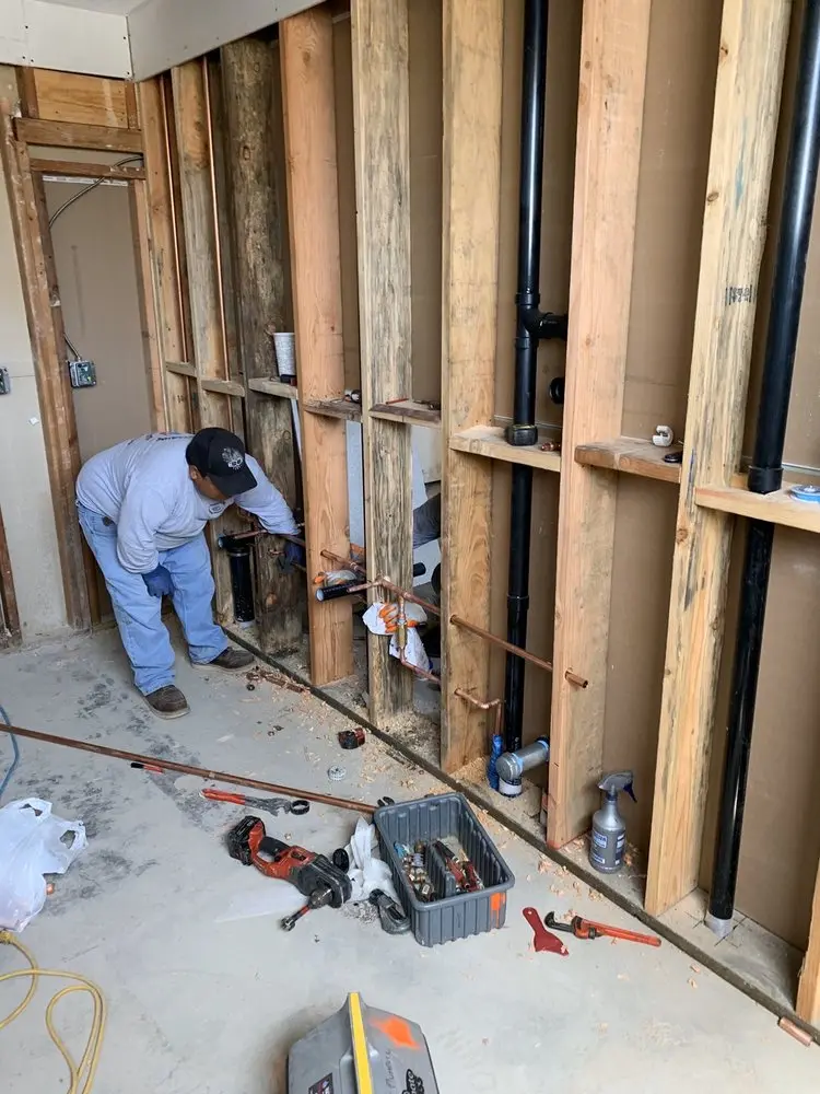 Commercial rough-in plumbing for Gas Line Repair in Paces Lakes